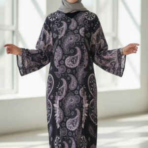 Midnight Paisley Abaya